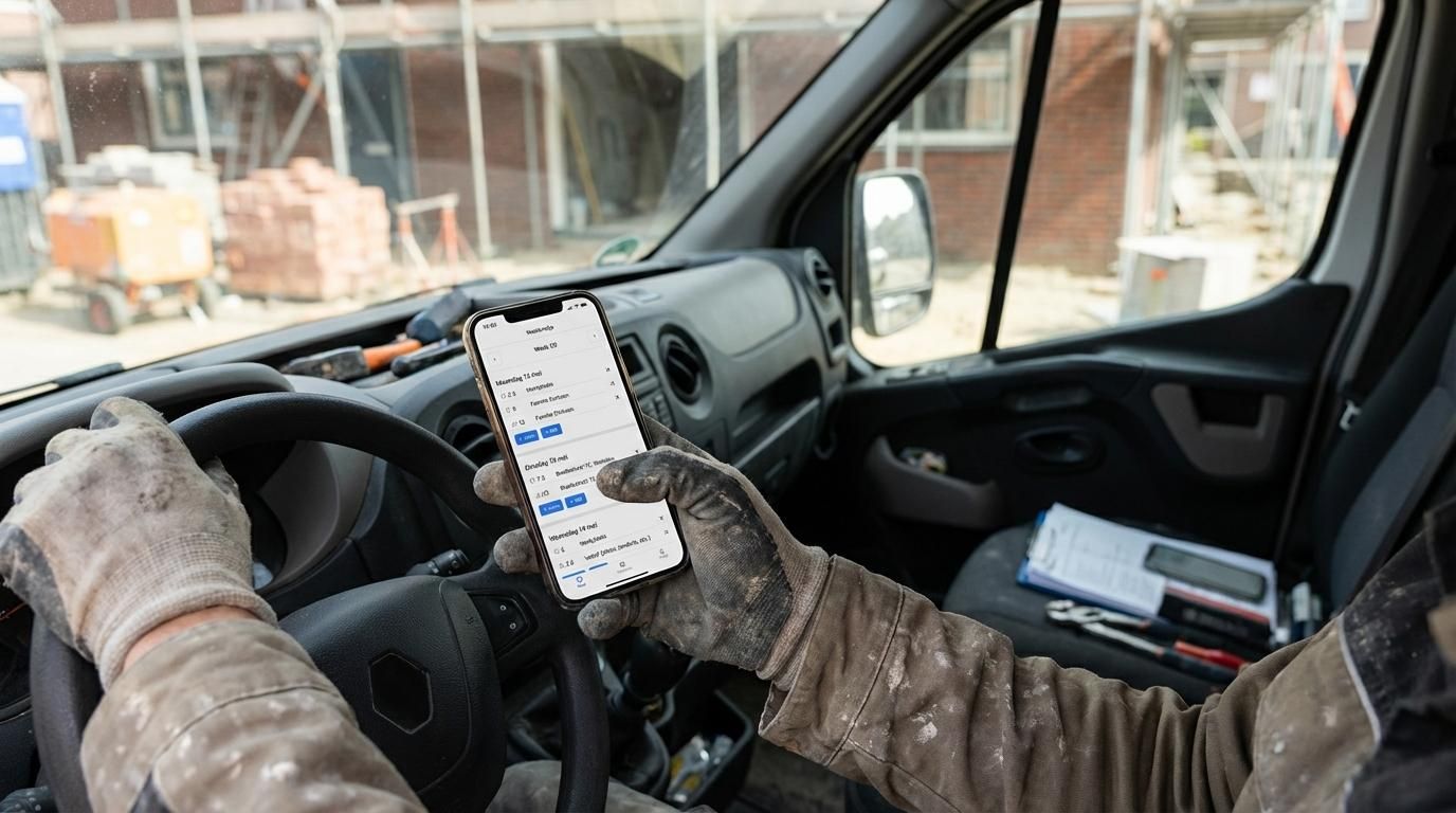 rittenregistratie eisen belastingdienst zzp bouw