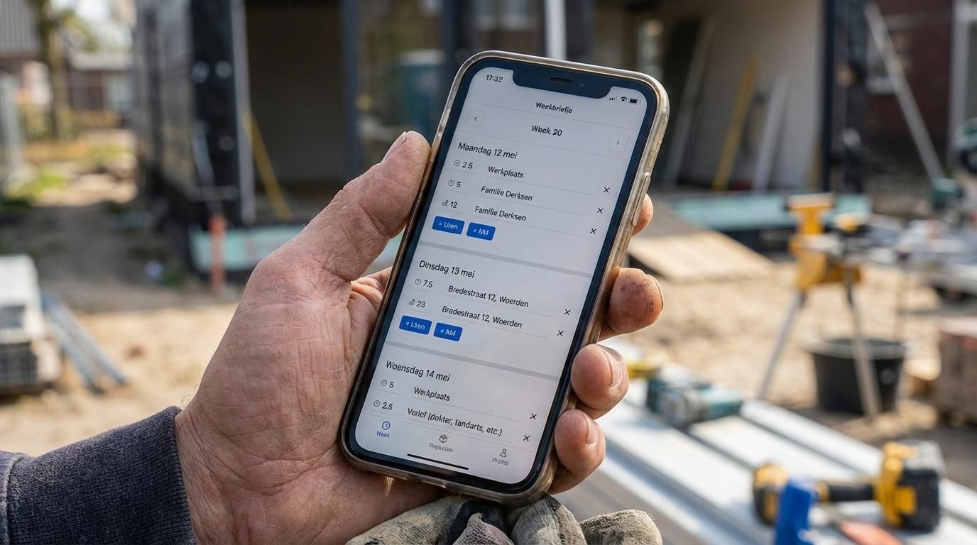 werkbon app implementeren