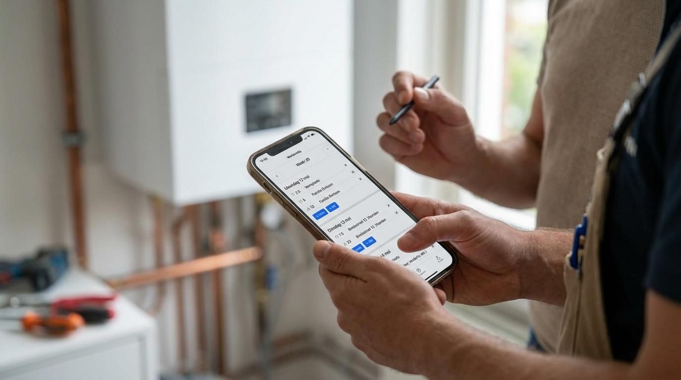 werkbon app klant handtekening meerwerk