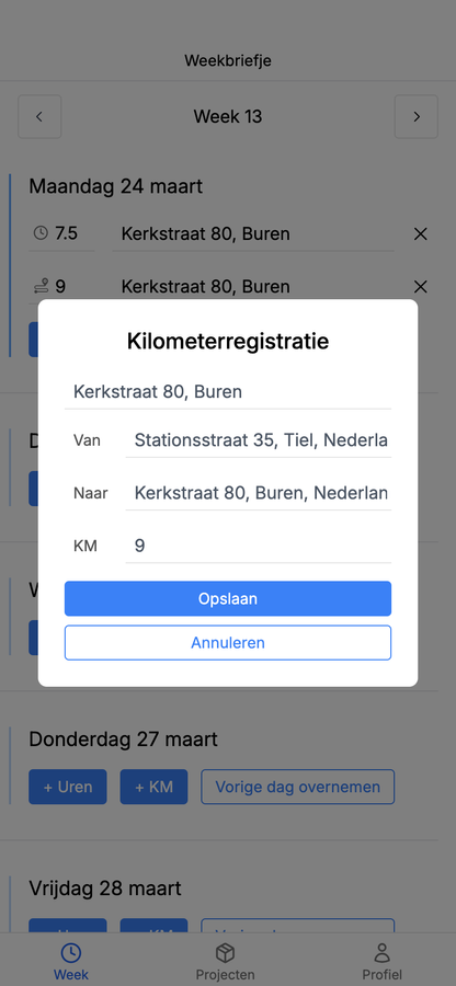 mileage tracking app calculation